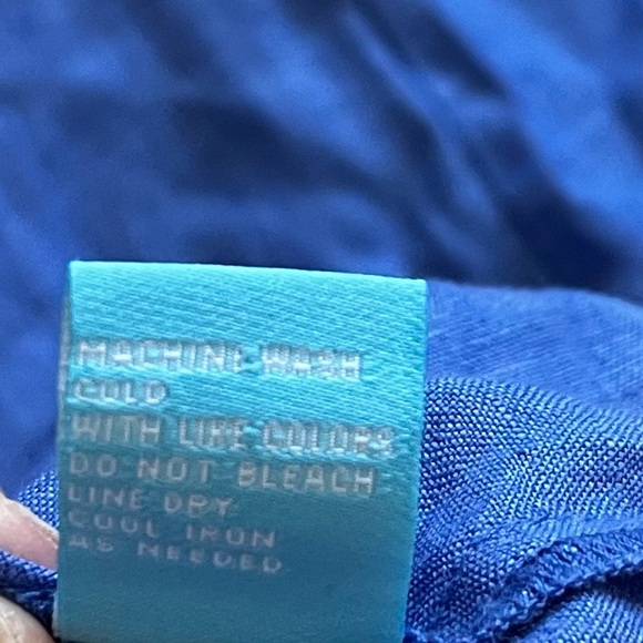 J. MCLAUGHLIN 100% LINEN CHRISTA TIERED SHIFT DRESS SIZE LARGE BABYDOLL - Picture 7 of 12